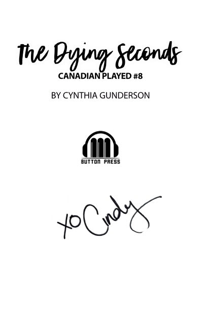 The Dying Seconds Signed, Bespoke Paperback